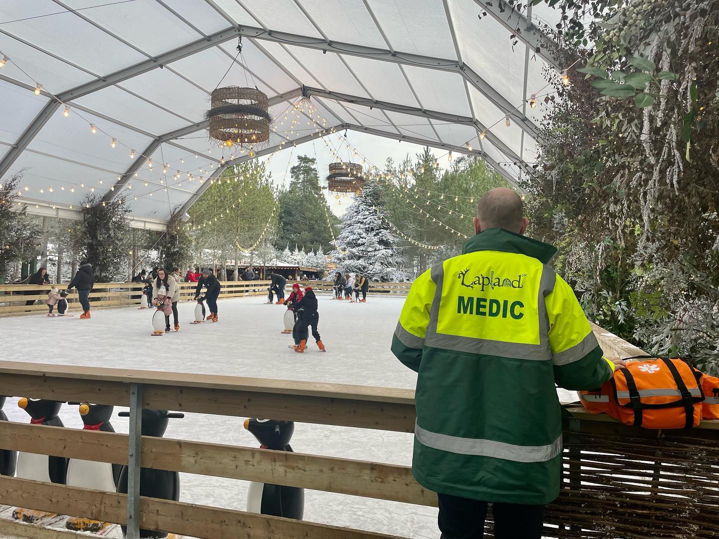 Professional medical support at event